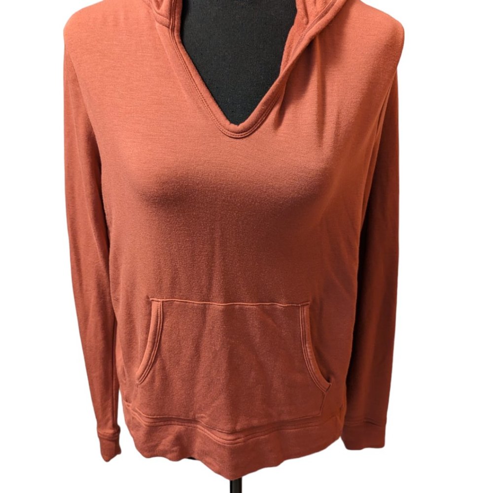 Lou & Grey for LOFT  Pullover Hoodie Rust Size: XS
